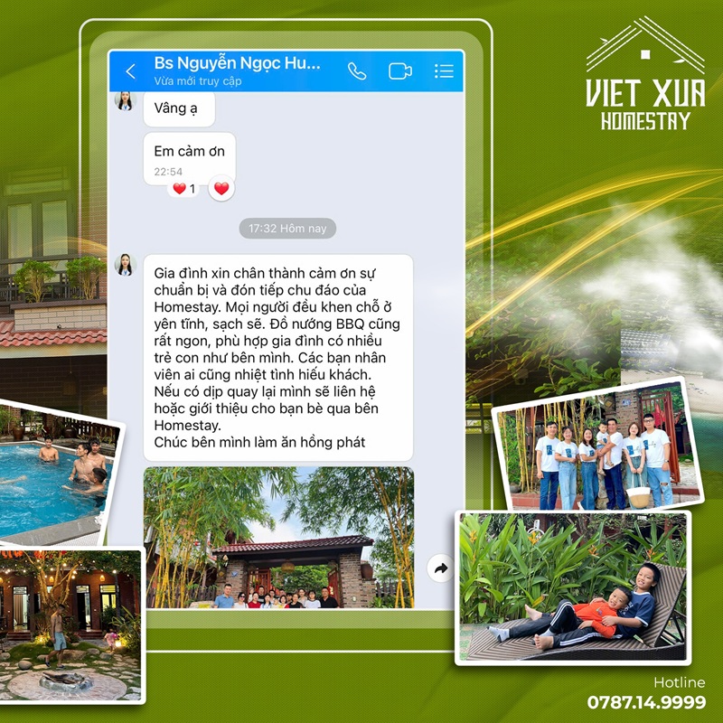 bài đánh giá về việt xưa homestay ninh bình