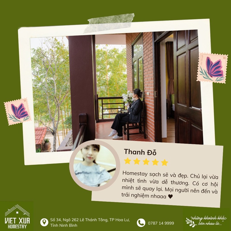 bài đánh giá về việt xưa homestay ninh bình