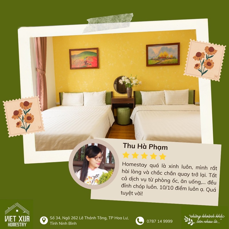 bài đánh giá về việt xưa homestay ninh bình